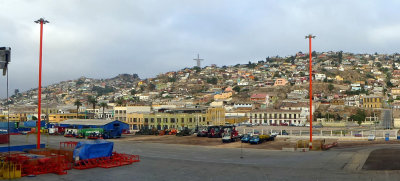 The Third Millennium Cross stands atop El Vigia Hill in Coquimbo, Chile
