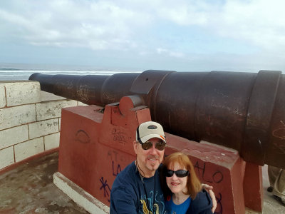 Canon behind La Serena Lighthouse