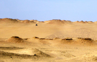 Motorcycle in the Atacama Desert, Peru