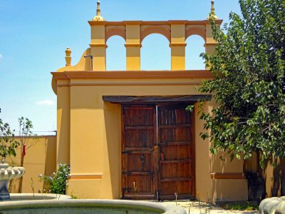 The original Hacienda Gate is the inspiration for the company's 'Pisco Porton'