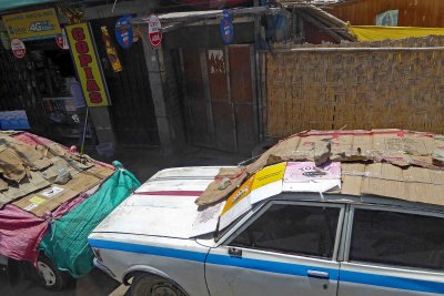 Protecting Cars from the Sun in Ica, Peru