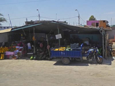Fruit & Vegetable Market outside a 'pueblos jovenes' in Peru