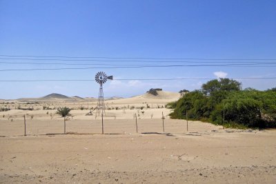 Lone Windmill in the Atacama Desert, Peru