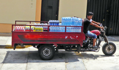 Delivery Motorcycle in Lima, Peru