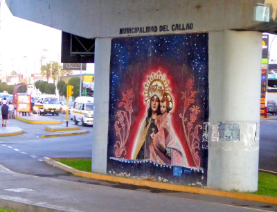 Mural on Overpass in Callao, Peru