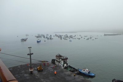 Foggy Morning in the Port of Salaverry, Peru