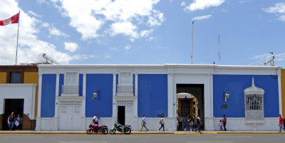 The Central Reserve Bank of Peru is housed in the colonial Home of the Urguiaga Family in Trujillo