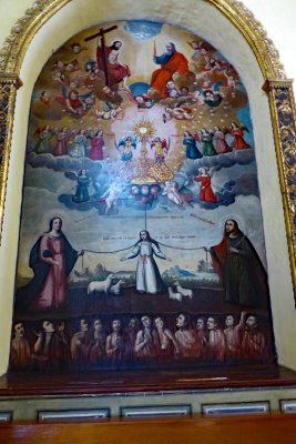Very Interesting Mural in the Trujillo Cathedral