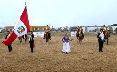 Entertainers from the Paso Horse Show, Trujillo, Peru