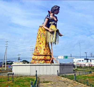 Statue in Montecristi, Ecuador