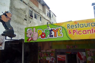 Popeye Restaurant in Montecristi, Ecuador