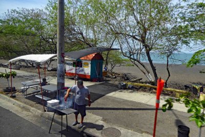 Vendor on Caldera Beach, Costa Rica
