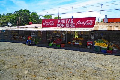 Big Roadside Fruit Stand in Costa Rica Countryside