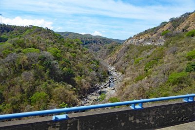 Rio (river) Conception in Costa Rica is almost dry