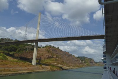 Centennial Bridge was built to supplement the overcrowded Bridge of the Americas
