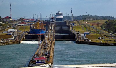 Next two Ships in Gatun Locks