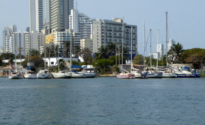 Old Boats in the Inner Harbor of Cartagena, Colombia