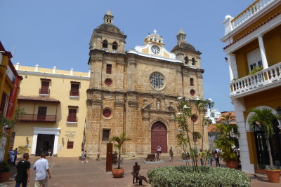 Saint Peter Claver Church in Old City of Cartagena, Colombia
