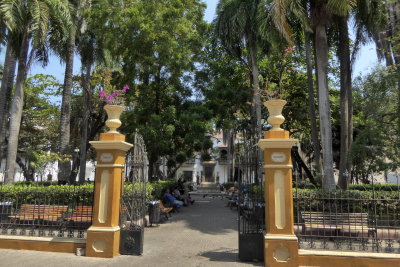 Bolivar Square in Cartagena, Colombia