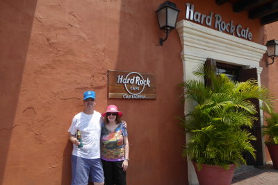 Bill and Susan at Hard Rock Cartagena