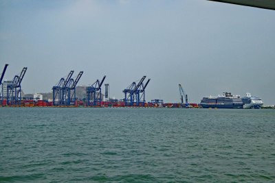 Arriving back at the Port of Cartagena, Colombia