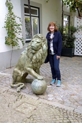 Lion at Taylor's Fladgate in Gaia, Portugal