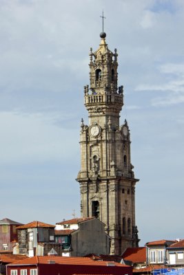 The bell tower of the Clerigos Church in Porto is 249 ft tall
