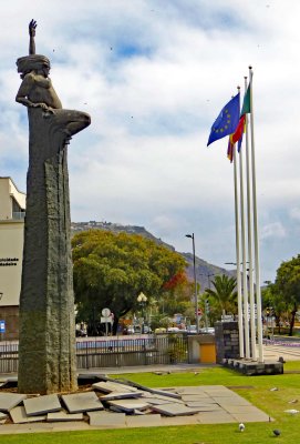 Autonomy Statue in Funchal, Madeira