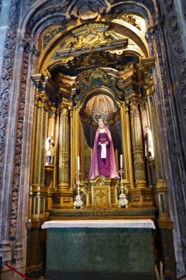 Holy Mary Altar in the Jeronimos Monastery, Lisbon, Portugal