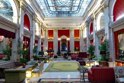 The Hotel Avenida Palace is the oldest 5-star hotel in Lisbon, Portugal