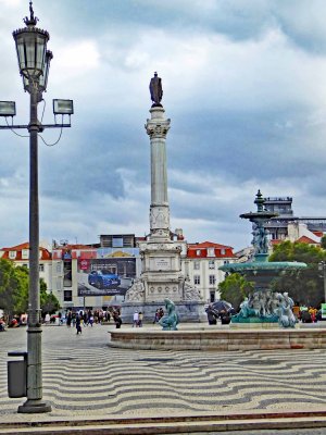 Column of Pedro IV in Rossio Square, Lisbon