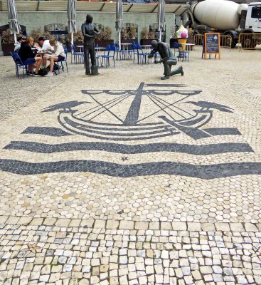 Tribute from the City of Lisbon to the Pavers who build the ground we tread