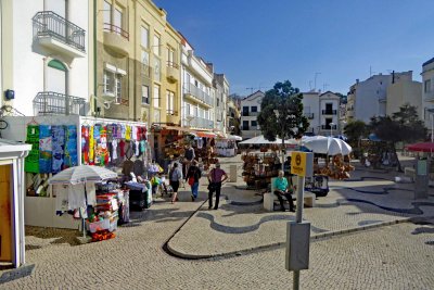 Town Square in Nazare, Portugal