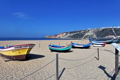 The beach at Nazare, Portugal