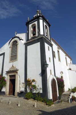 The belltower in the Church of St. Peter in Obidos survived the 1755 earthquake