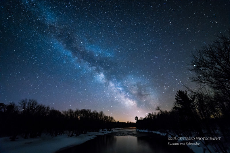Milky Way over Chippewa River