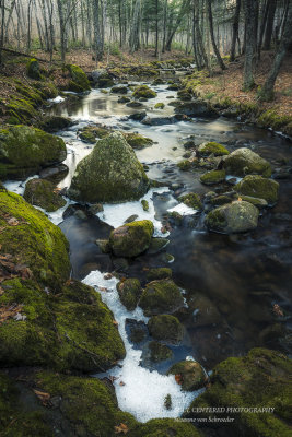 Ice melt at a creek