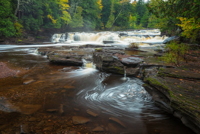 Manido Falls with swirl