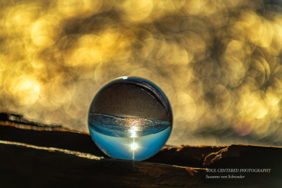Lake Superior through a Lens Ball