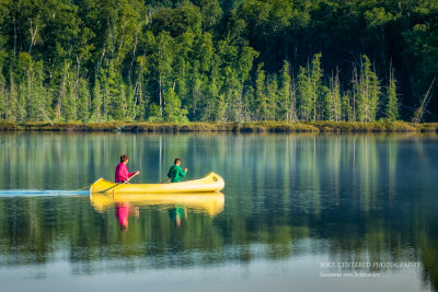Morning Canoe paddle
