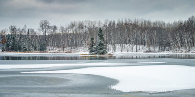 Early winter scene, panorama