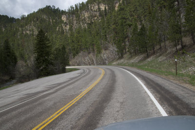 Road up Spearfish Canyon