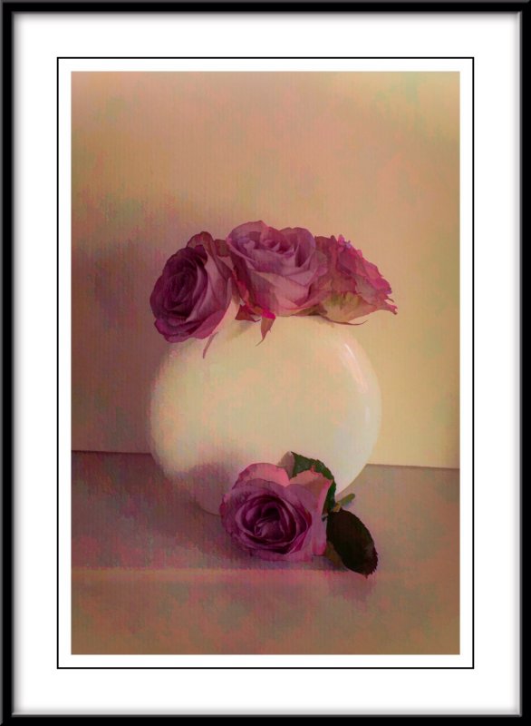 Roses in a vase...