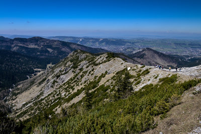 Boczan 1224m from Pass Between Kopas 1499m, Tatra NP