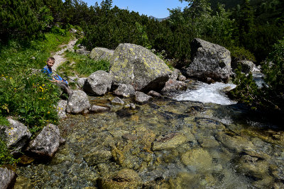 Alex, Picnic at Javorinka stream, Javorova Valley, Tatra NP