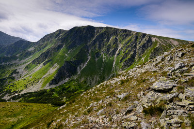 View of Salatin 2048m from Brestova 1903m, Tatra NP