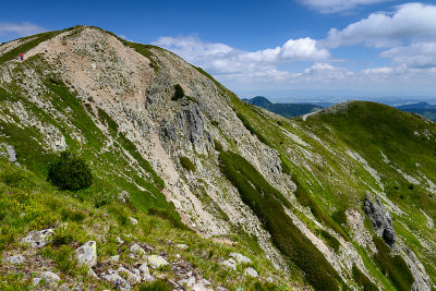View of Brestova 1903m from Parichvost Pass 1856m, on the right Predny Salatin hreben, Tatra NP
