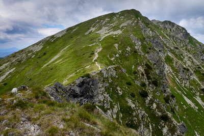 Looking back towards Salatin 2048m, Tatra NP