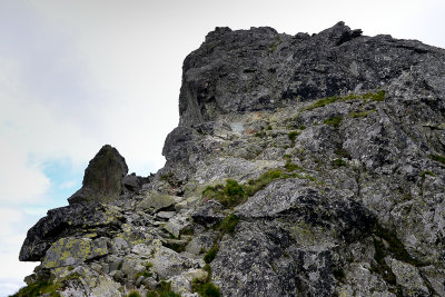 Climbing route on Skriniarky ridge, Tatra NP 