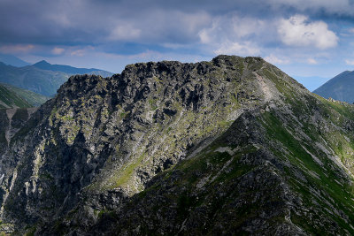 View of Banikov 2178m from Pachola 2167m, Tatra NP 